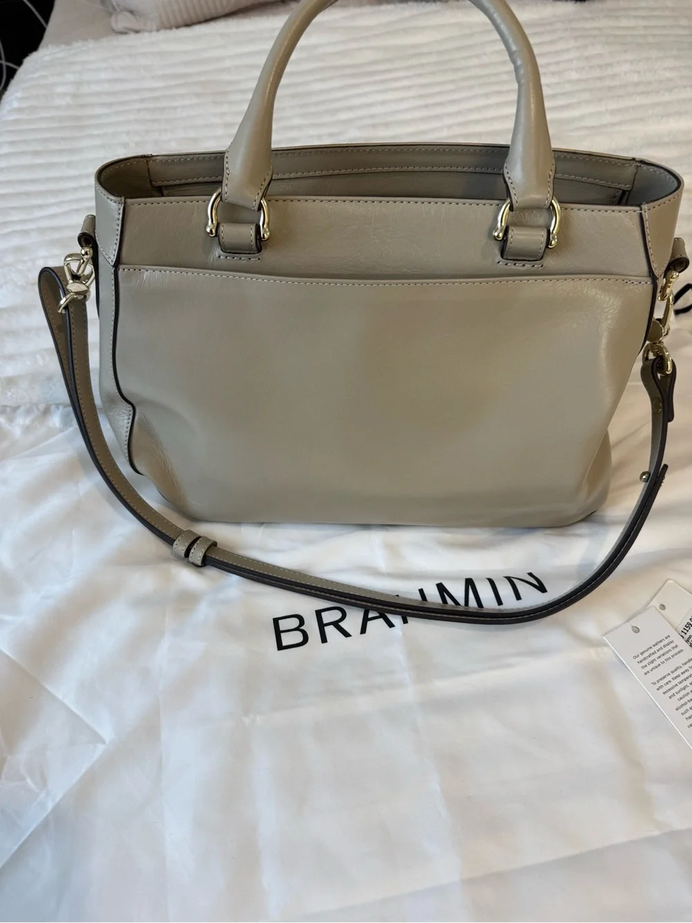 Brahmin structured leather